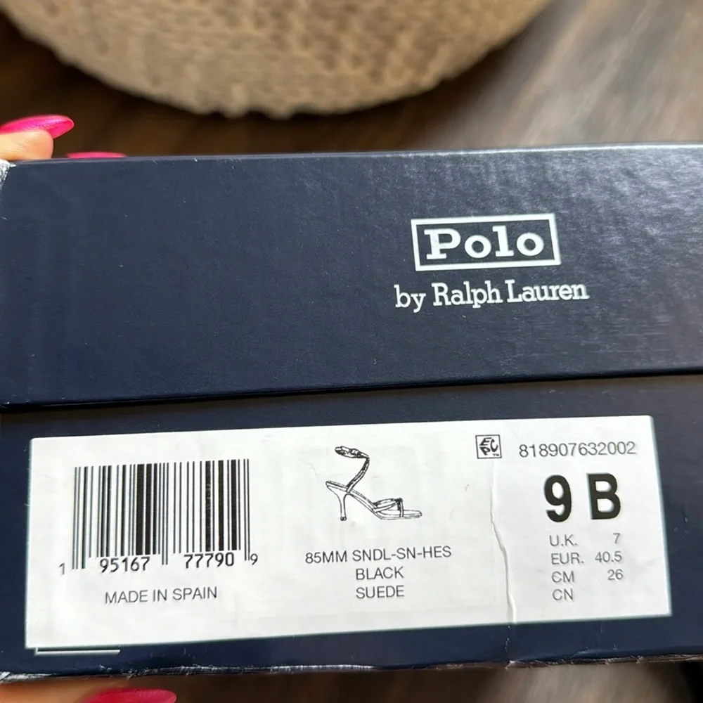 Polo By Ralph Lauren Black 85mm Heels